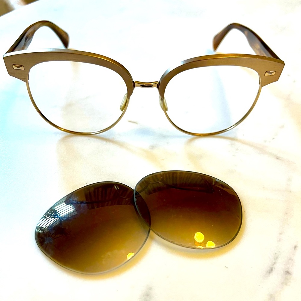 Oliver Peoples Shalie Brushed Bronze Sunglass Frames